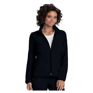 HeartSoul Warm-Up Jacket Long Set-In Sleeves X-Small Black Womens Ea