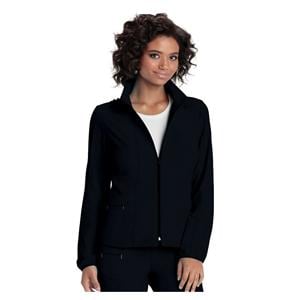 HeartSoul Warm-Up Jacket Long Set-In Sleeves 3X Large Black Womens Ea