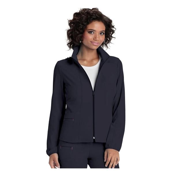 HeartSoul Warm-Up Jacket Long Set-In Sleeves X-Small Pewter Womens Ea