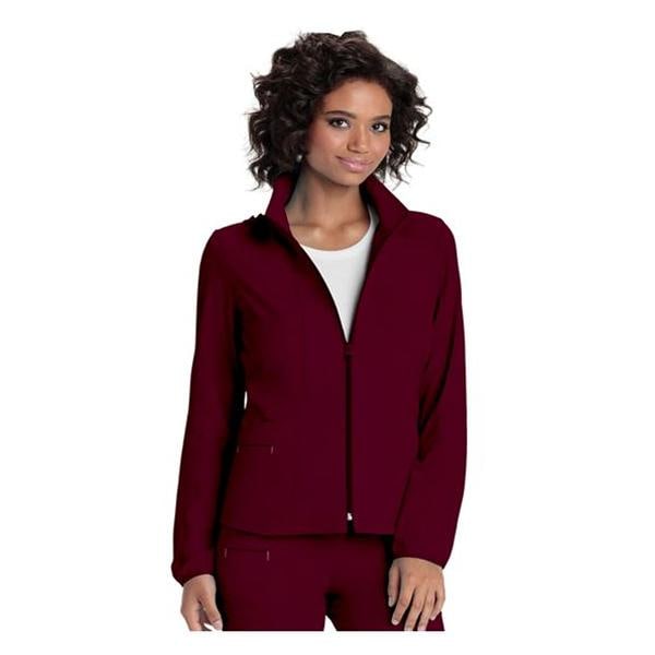 HeartSoul Warm-Up Jacket Long Set-In Sleeves X-Large Wine Womens Ea