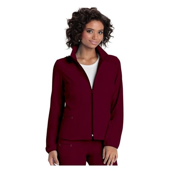 HeartSoul Warm-Up Jacket Long Set-In Sleeves X-Small Wine Womens Ea