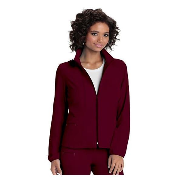 HeartSoul Warm-Up Jacket Long Set-In Sleeves 2X Large Wine Womens Ea