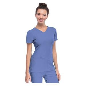 HeartSoul Scrub Shirt V-Neck Short Sleeves Small Ceil Ea