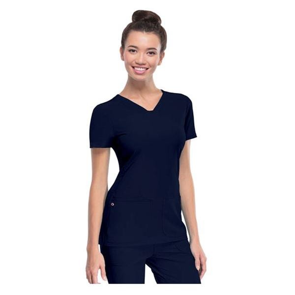 HeartSoul Scrub Shirt V-Neck 2X Large Navy Womens Ea