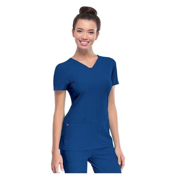 HeartSoul Scrub Shirt V-Neck 2X Large Royal Blue Womens Ea