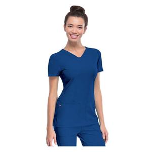 HeartSoul Scrub Shirt V-Neck 3X Large Royal Blue Womens Ea