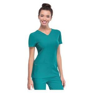 HeartSoul Scrub Shirt V-Neck 3X Large Teal Womens Ea