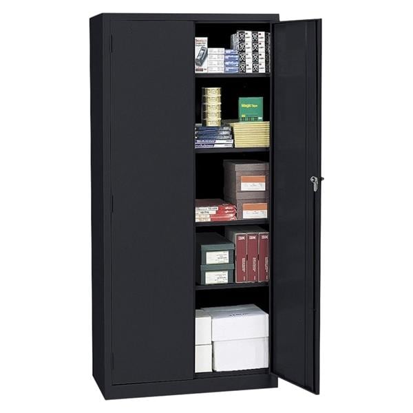 Cabinet Storage 4 Shelf 72x36x18" Black Ea