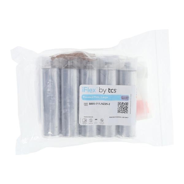 iFlex by TCS Polyolefin Thermoplastic Flex Stndrd Pnk Lrg 25mm Nzzl Crtrdg 5/Pk