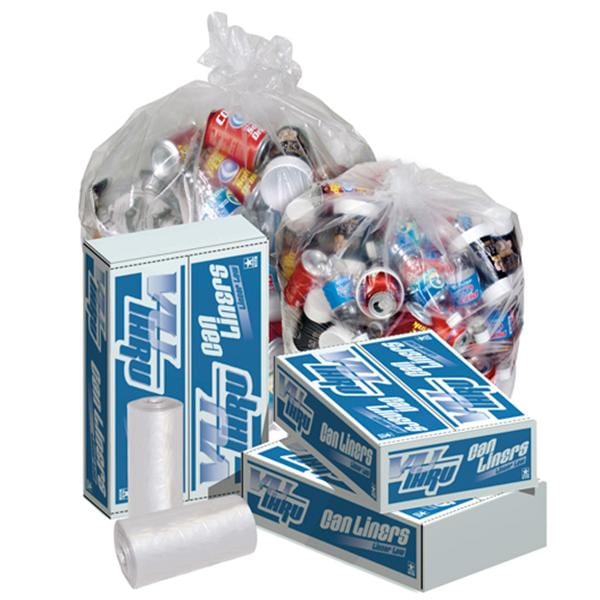 Can Liner Clear 12-16 Gallons 24x32" 500/Ca