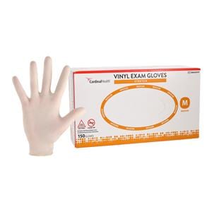 Esteem Stretchy Synthetic Vinyl Formulation Exam Gloves Medium Cream Non-Sterile
