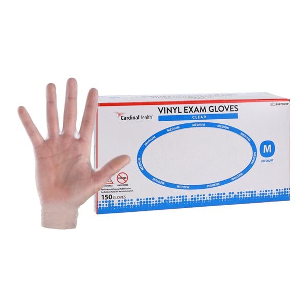 InstaGard Polyvinyl Chloride Exam Gloves Medium Transparent Non-Sterile