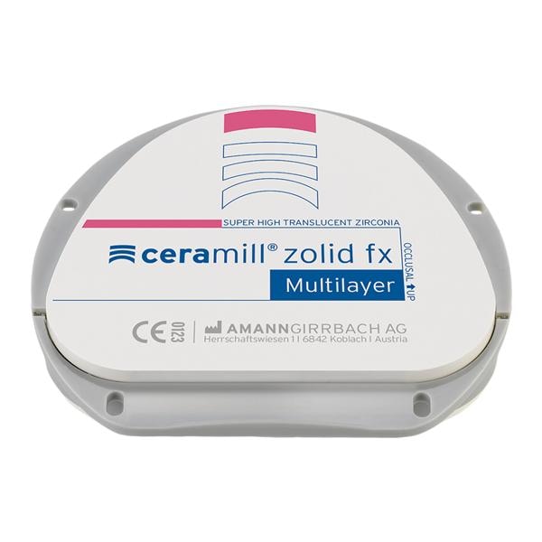 Ceramill Zolid FXML Zirconia Disc A2/A3 71x16 Ea