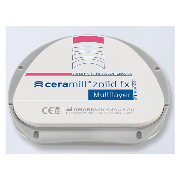 Ceramill Zolid FXML Zirconia Disc B2/B3 71x16 Ea