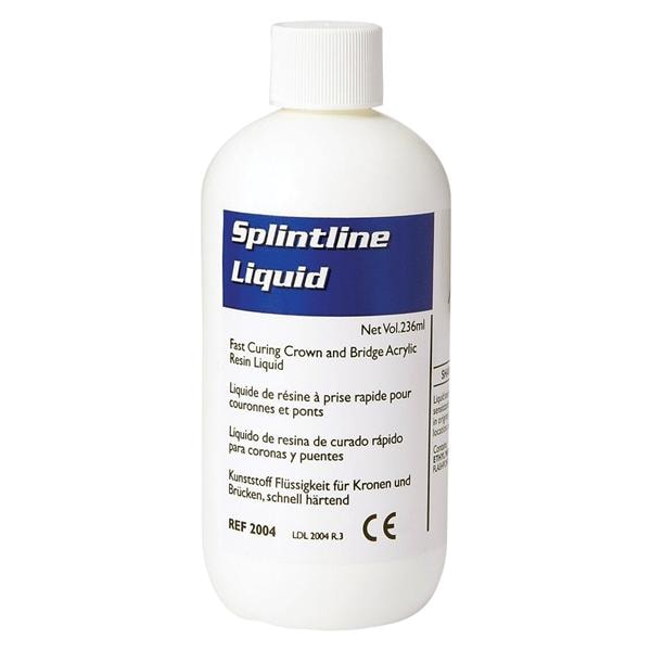 Splintline Denture Resin Copolymer Acrylic Self Cure 236mL/Bt