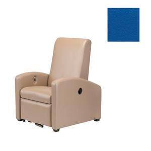 Augustine Treatment Recliner Steel Frame 500lb Capacity Royal Blue Ea