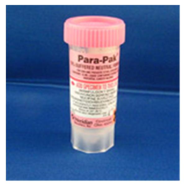 Stool Transport Vial Formalin 10% 30mL 120/Ca