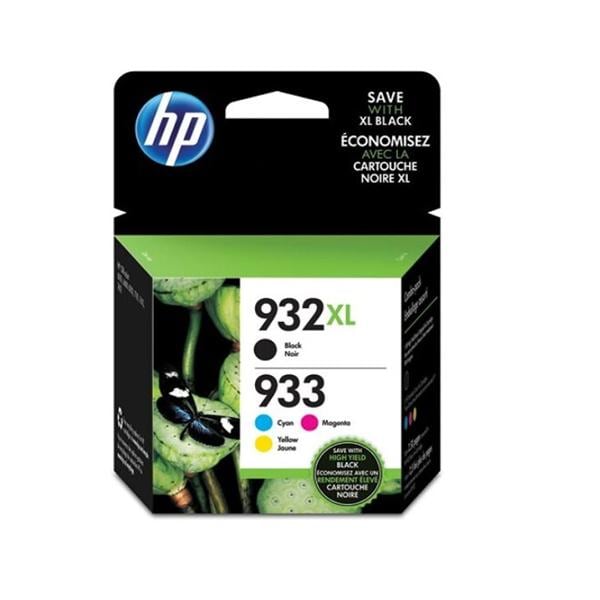 HP 933 Black/Cyan/Magenta/Yellow Cartridges (N9H62FN#140) 4/Pack 4/Pk