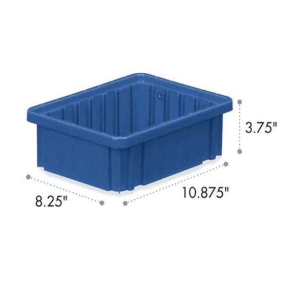 Divider Box Blue Heavy Duty Polyurethane 10-7/8x8-1/4x3-3/4" Ea