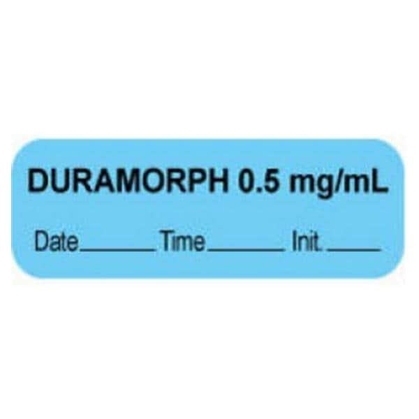 Duramorph .5mg/ml 1.5x.5" Informational Label 1000/Rl