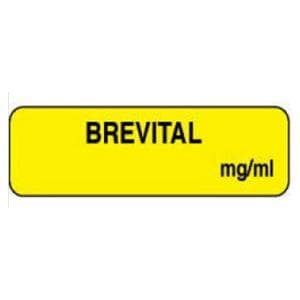 Brevital mg/ml 1.25x3/8" Informational Label 1000/Rl