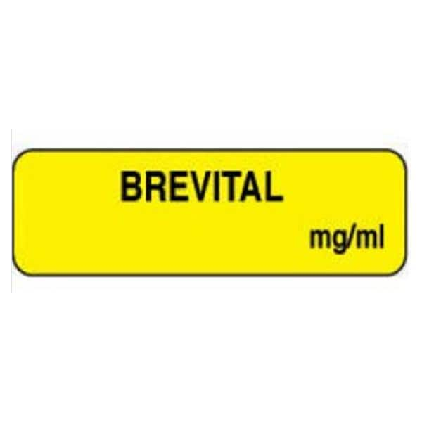 Brevital mg/ml 1.25x3/8" Informational Label 1000/Rl