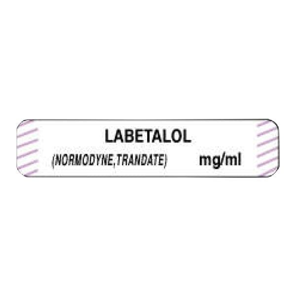 Anesthesia Label DTI Labetalol (Normodyne) White/Lilac 1-1/2x1/3" 1000/Rl