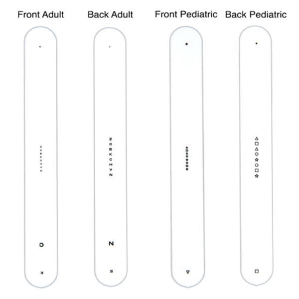 Saccade Testing Fixation Stick 4/Bg