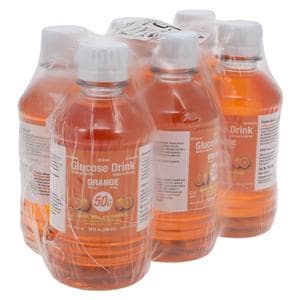 Glucose Tolerance Beverage Plastic Container Orange 50gm 6/Pk, 4 PK/CA