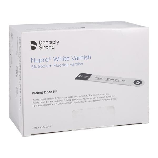 NUPRO Fluoride Varnish 5% NaF 0.4 Gm Bubblegum White 50/Bx