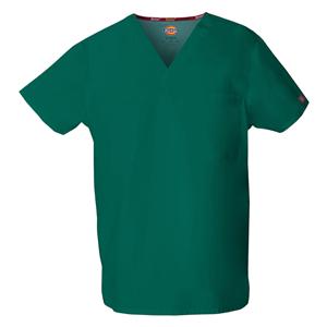 Dickies Scrub Shirt Short Sleeves Small Hunter Green Ea