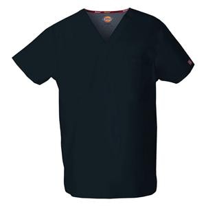 Dickies Scrub Shirt Short Sleeves 2X Large Navy Ea