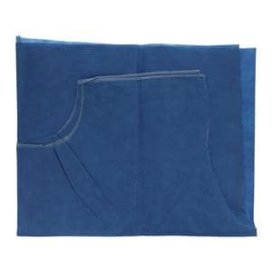 Exam Cape 23 in x 72 in Blue Disposable 100/Ca