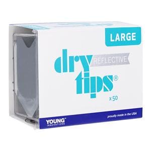 Dry Tips Reflective Cotton Roll Substitute White Large 50/Bx