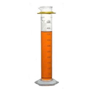 Kimax Graduated Cylinder Borosilicate Glass Clear 375mm 500mL 4/Ca