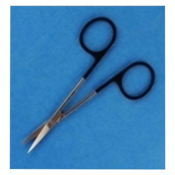 SuperCut Iris Scissors Curved 4-1/2" German Stainless Steel Non-Sterile Rsbl Ea