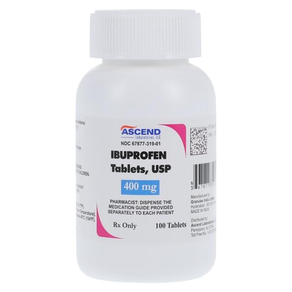 Ibuprofen Tablets 400mg Bottle 100/Bt