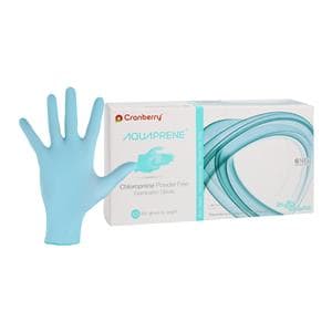 AquaPrene Chloroprene Exam Gloves X-Small Aqua Non-Sterile