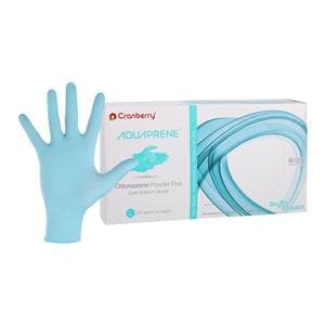 AquaPrene Chloroprene Exam Gloves Large Aqua Non-Sterile