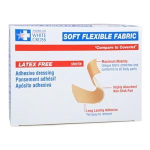 Softflex Adhesive Bandage Fabric 1x3" Tan Sterile 100/Bx