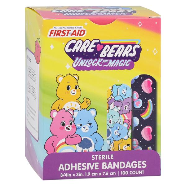 Stat Strip Adhesive Bandage Plastic 3/4x3" Care Bears Sterile 100/Bx