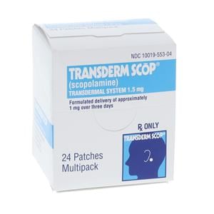 Transderm Scop Transdermal System 1mg/3 Days Carton 24/Pk