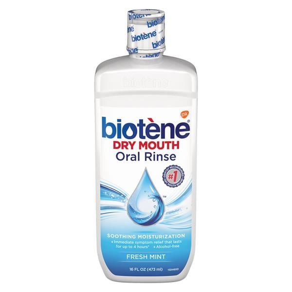 Biotene Dry Mouth Oral Rinse 16 oz Mint 16oz/Bt, 8 BT/CA