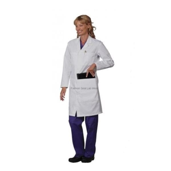 Fashion Seal Consultation Lab Coat X-Large White Unisex Ea