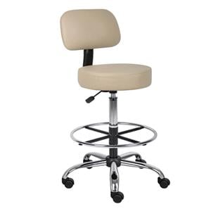 BOSS Exam Stool Beige 275lb Capacity