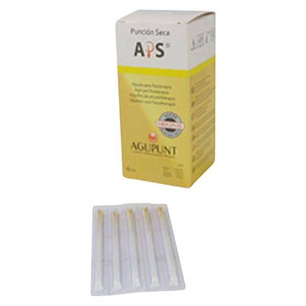 APS Dry Needling Needle 0.25x40mm Yellow Conventional 100/Bx