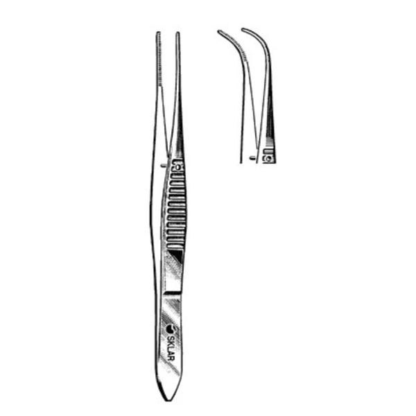 Econo Iris Forcep Half Curve Sterile 25/Bx