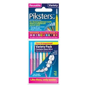 Piksters Interdental Brush Size Assorted Assorted Variety Pack 10Pk/Bx