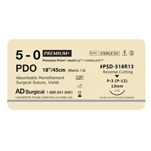 Unify Suture 5-0 18" Polydioxanone Monofilament P-3 12/Bx