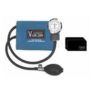 Calibrated V-Lok Aneroid Sphygmomanometer Size 10 M Bl Latex Arm Dial Display Ea